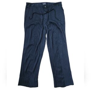 INC Silk Black Drawstring Pants